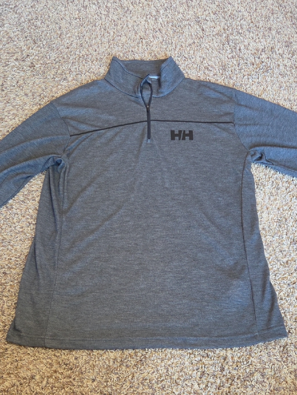 *NEVER WORN* Helly Hansen Charcoal Gray Half-Zip Pullover | Men’s XL